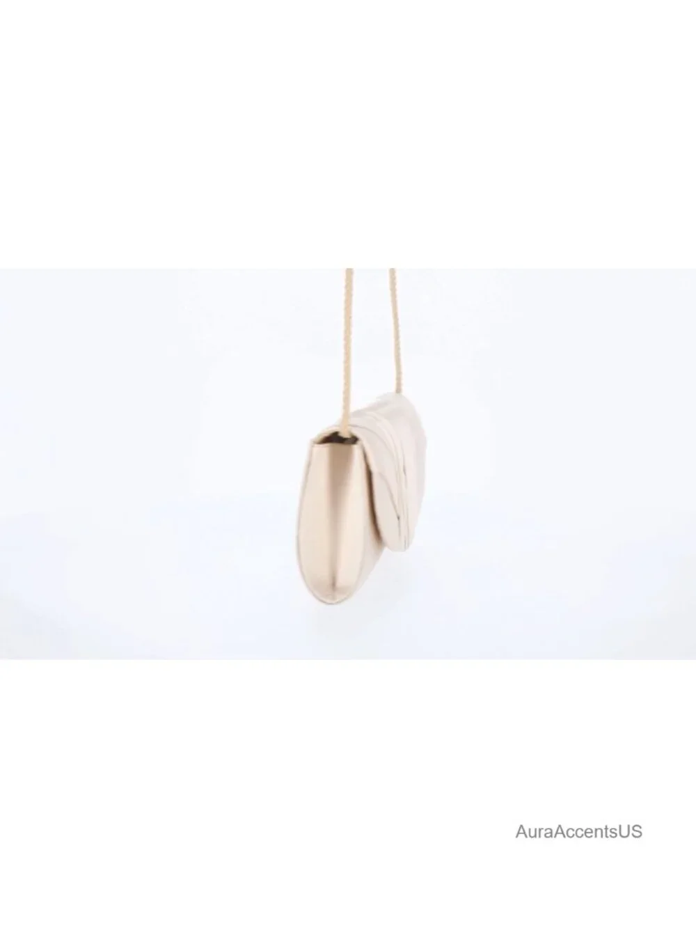 Satin Tuxedo Flap Evening Clutch with Chain Strap